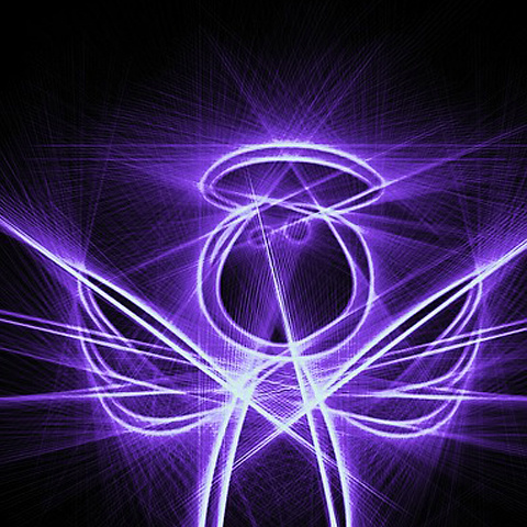 光の天使のイラスト 大きな 天使デザイン アイコン