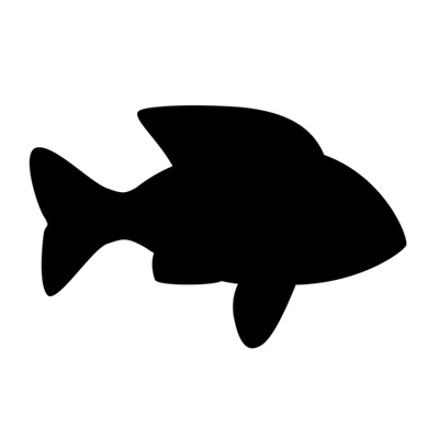 魚 シンプル のイラスト 魚シルエット アイコン