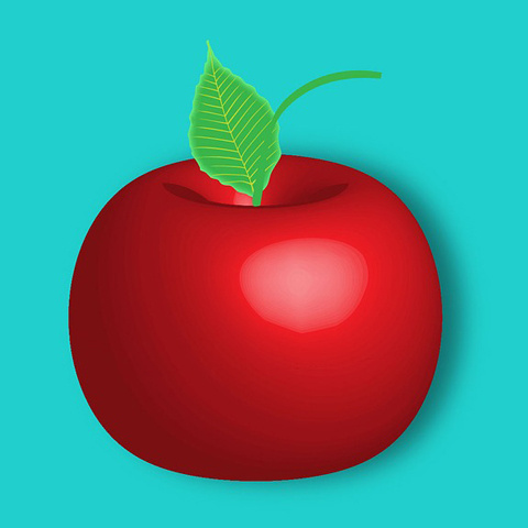 リンゴのイラスト 自分好みで見つける アップル アイコン